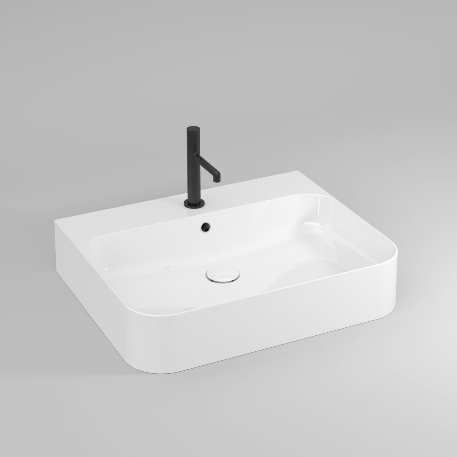 Slim Above Counter Basin with Tap Stand