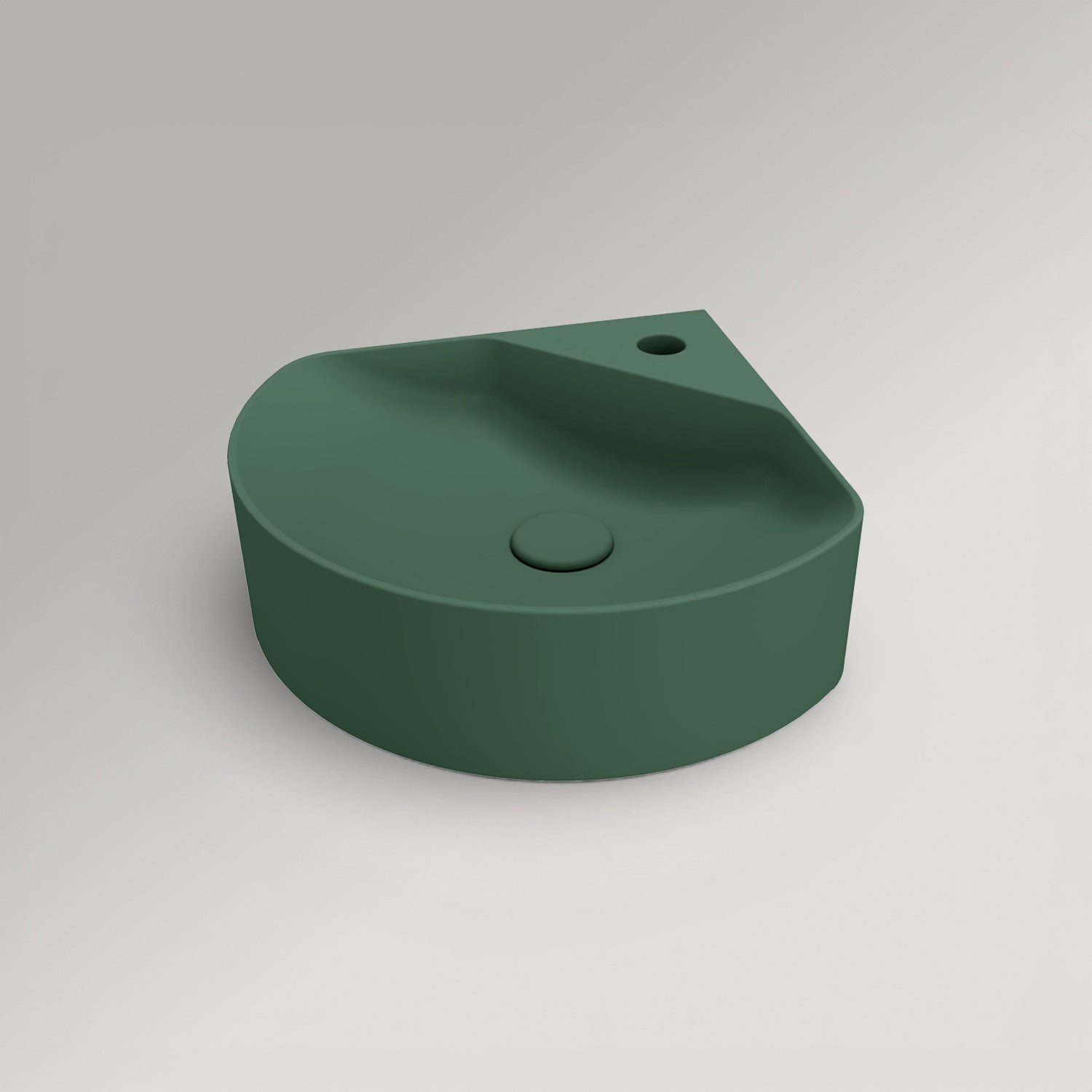 Inani Ang Corner Wall Hung Basin - Matte Colour