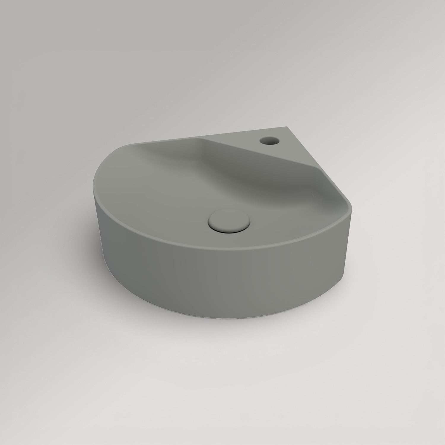 Inani Ang Corner Wall Hung Basin - Matte Colour