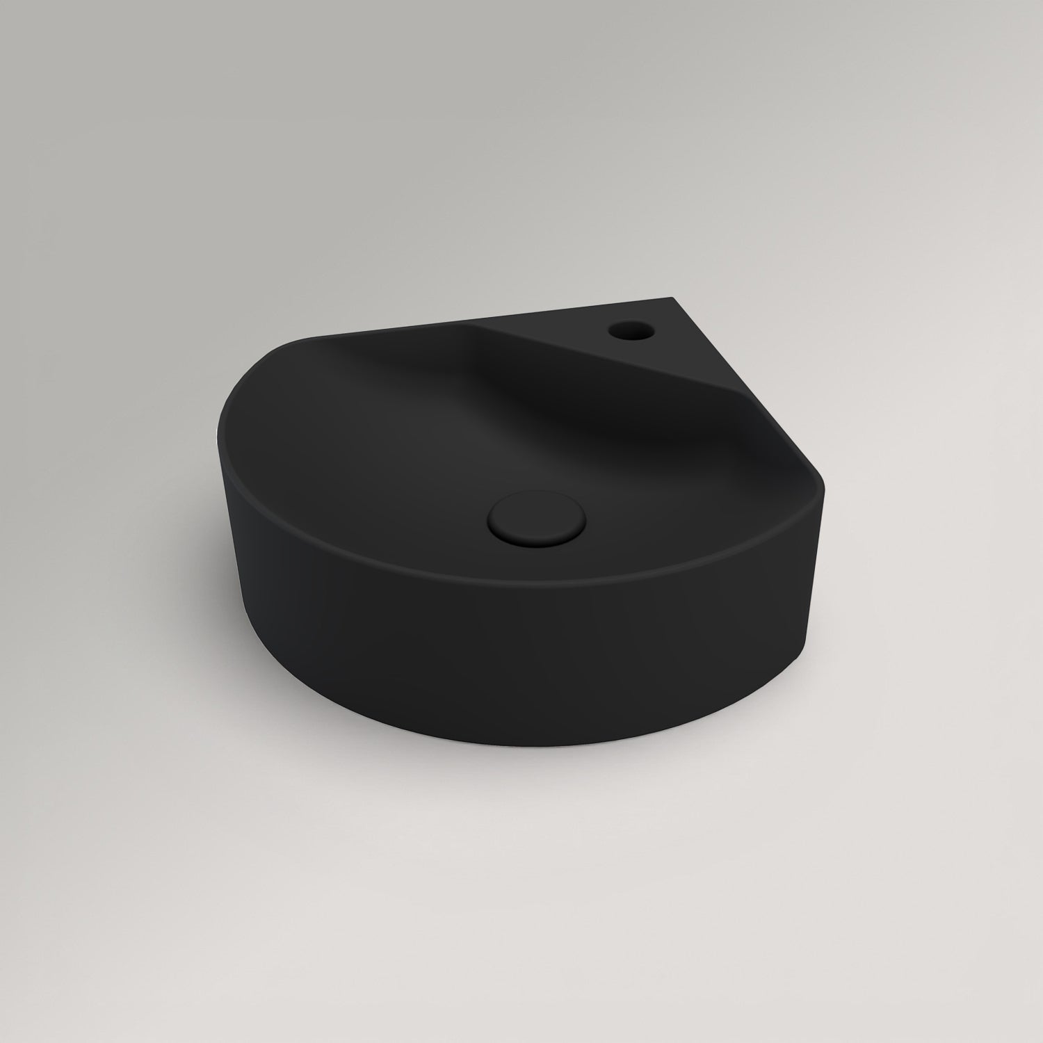 Inani Ang Corner Wall Hung Basin - Matte Colour