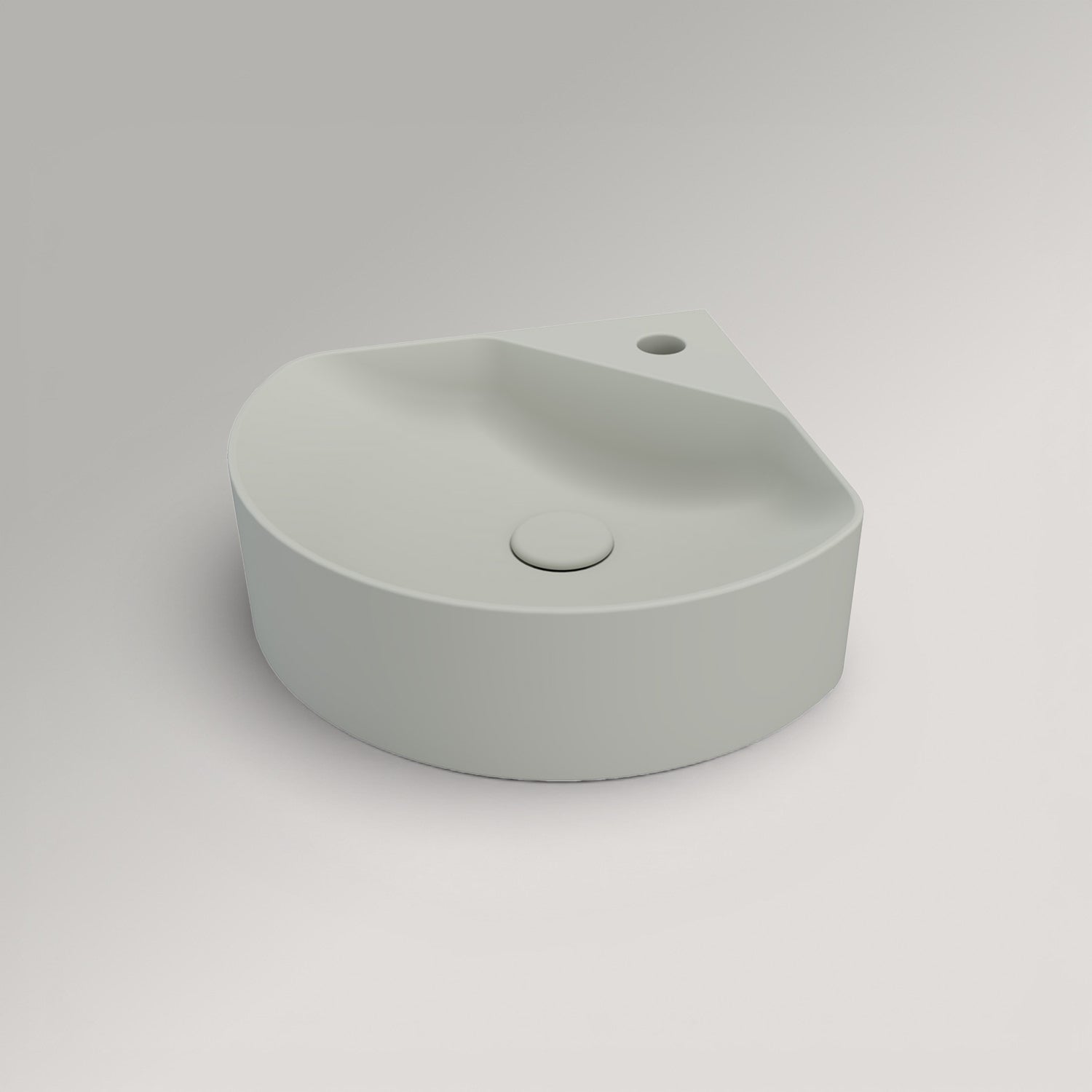 Inani Ang Corner Wall Hung Basin - Matte Colour