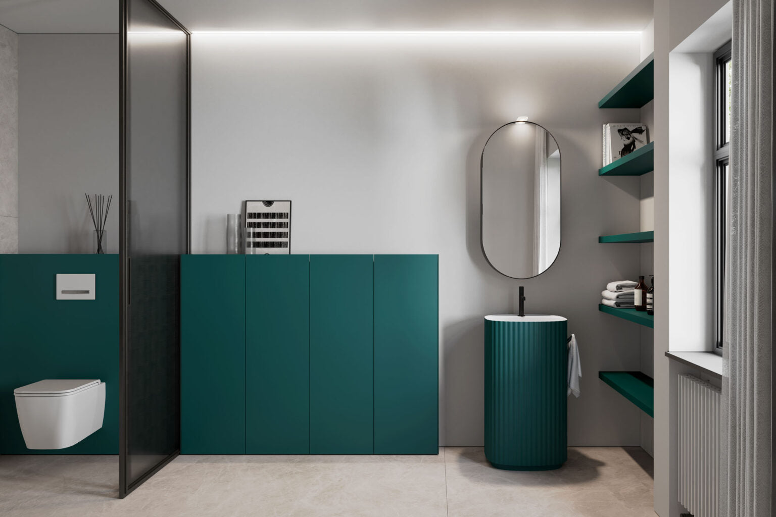 Arena Mirror Cabinet 50cm