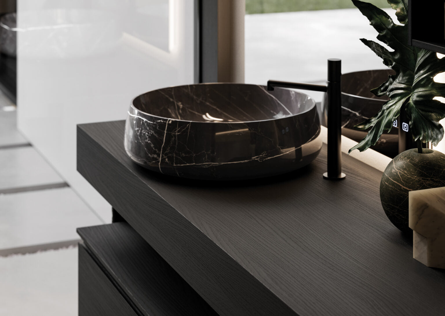 Beauty Natural Marble Above Counter Basin