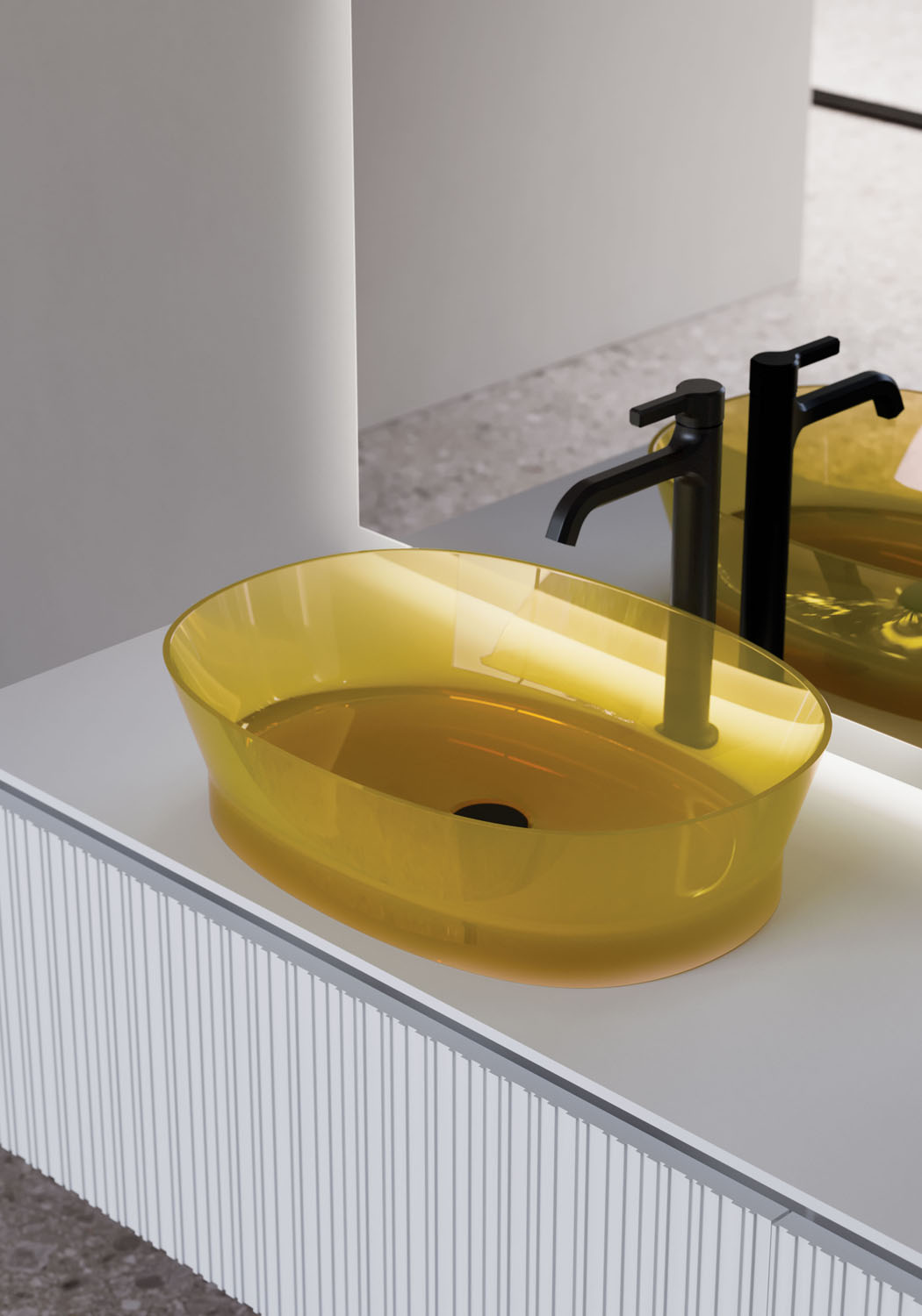 Habe Rectangular Above Counter Basin