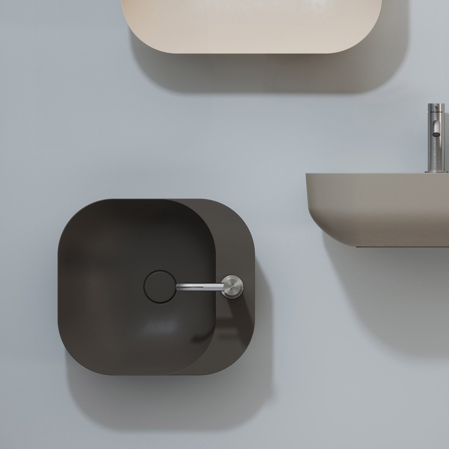 Pool 3 Wall Hung Basin with Tap Hole