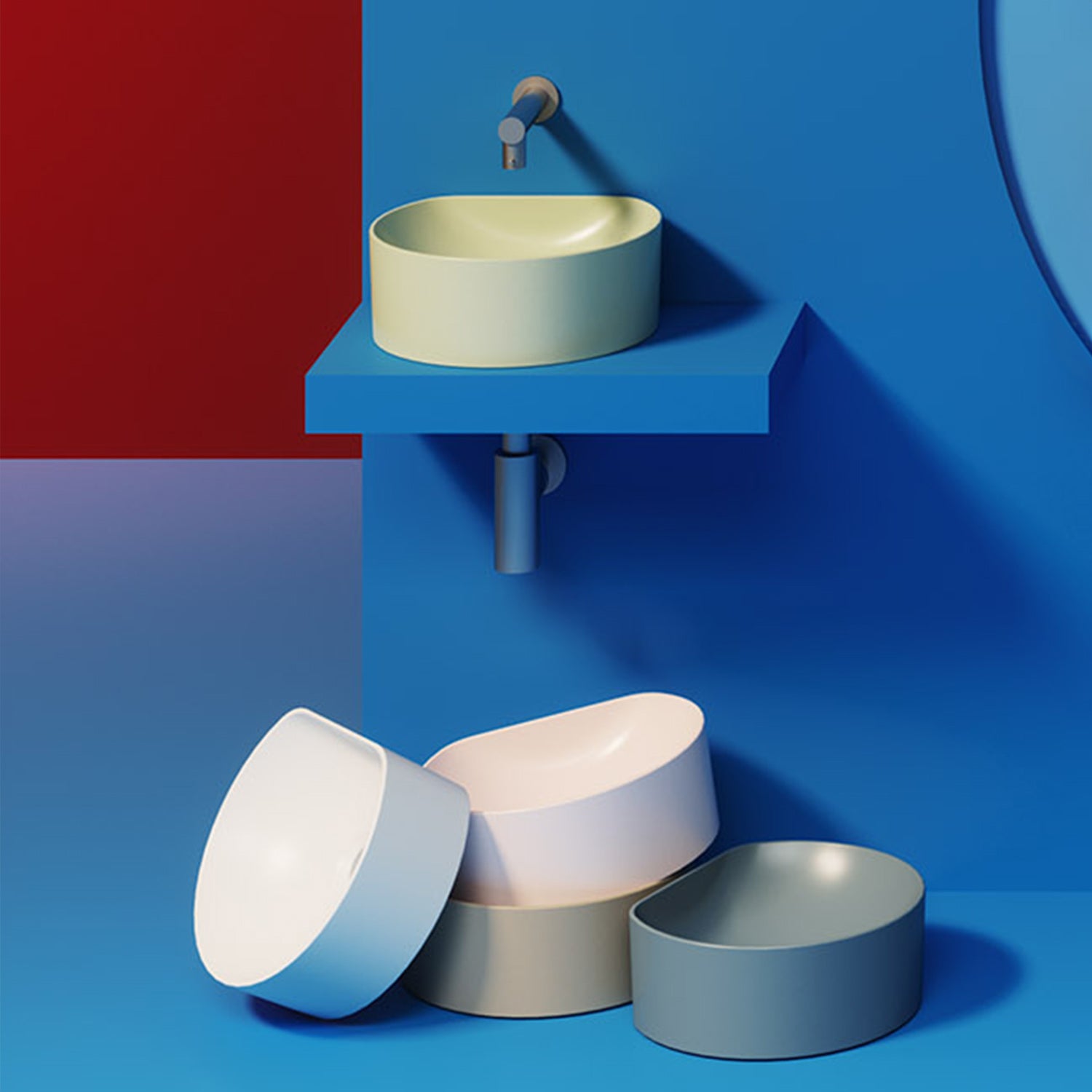 Inani Cir Wall Hung Basin