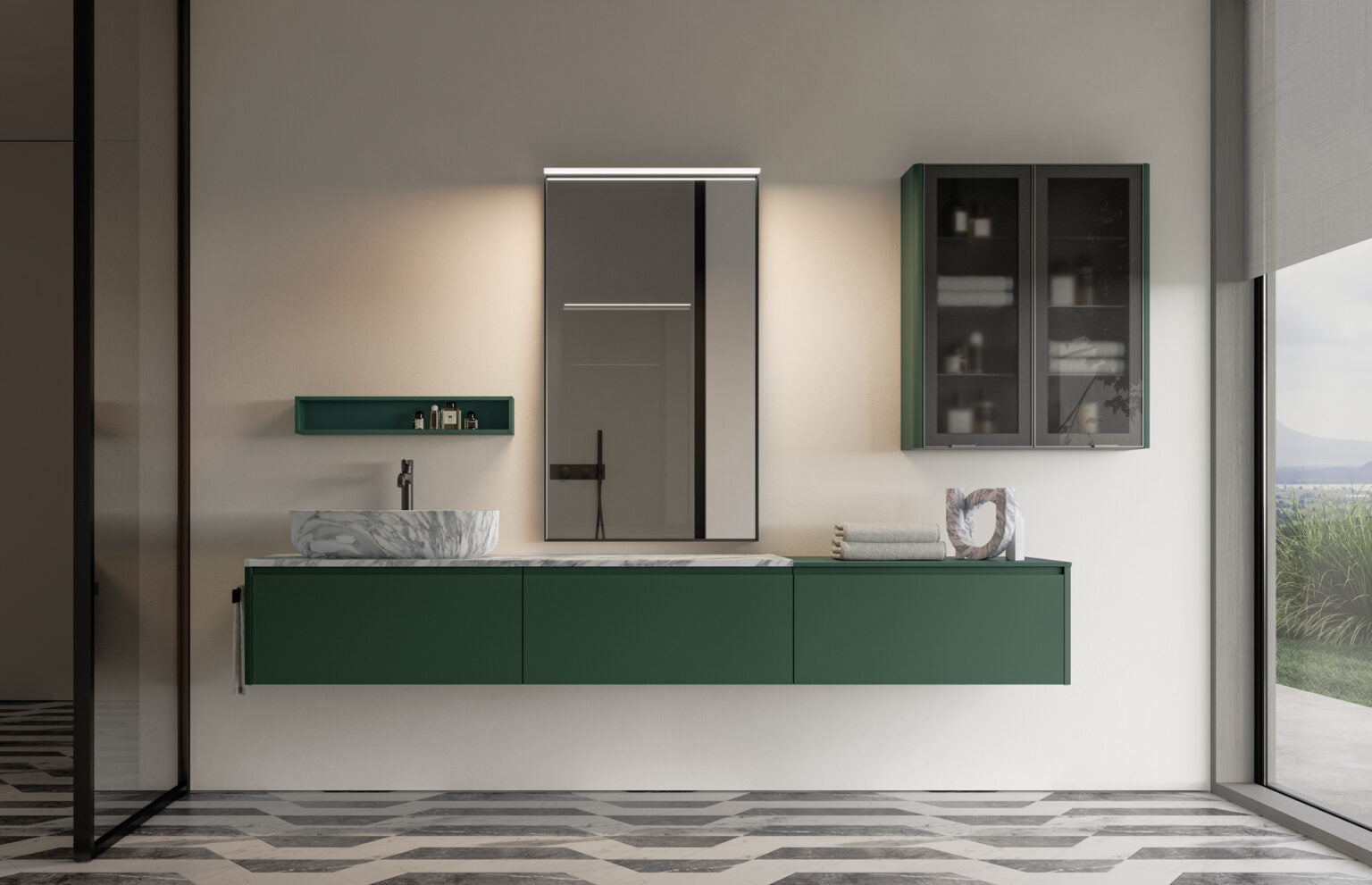 Click Natural Marble Above Counter Basin
